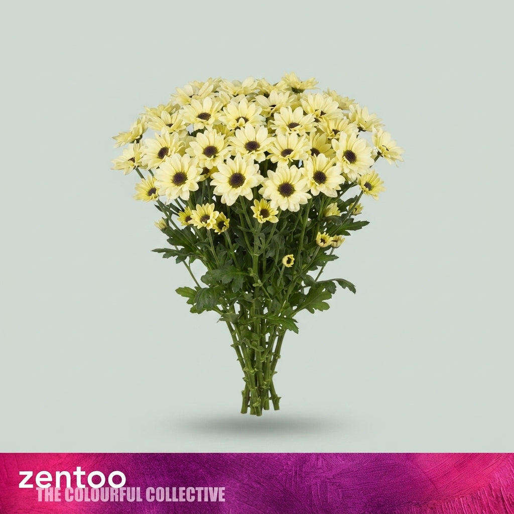 Santini Chrysanthemum - Chrysanthemum - Yin Yang Cream