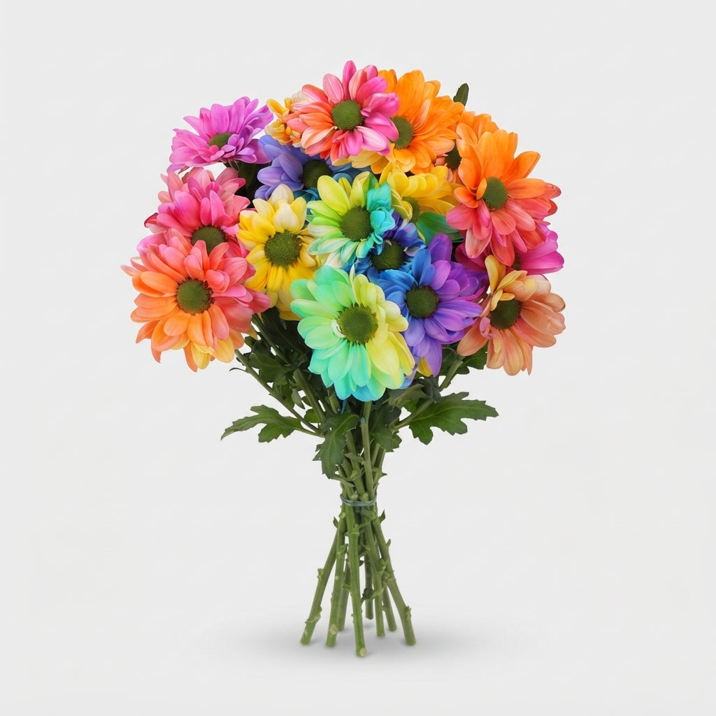 Chrysanthemum Spray Chic Rainbow