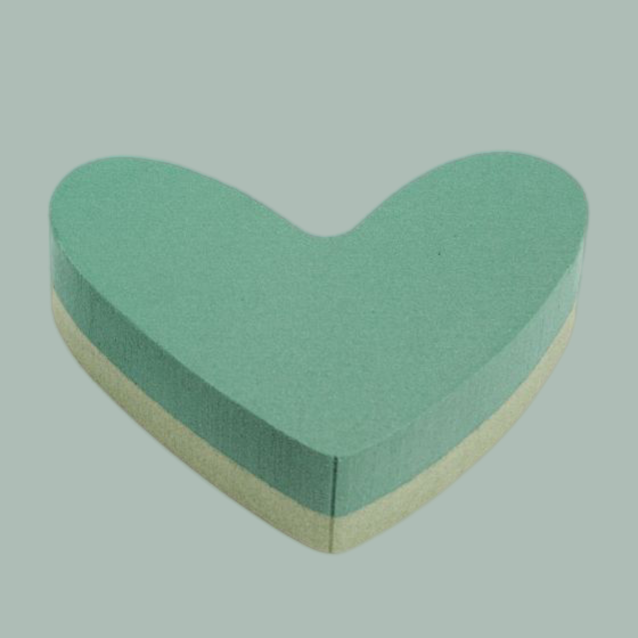 Floral Foam Backed Solid Heart
